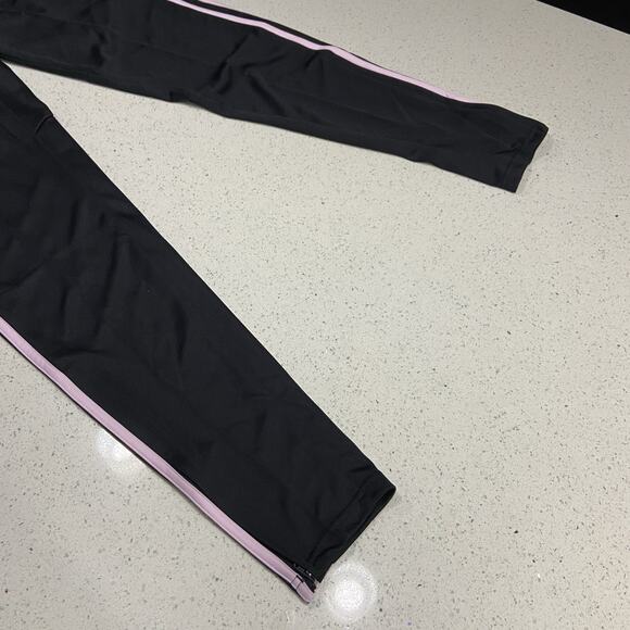 Adidas Women’s Small & Tall Tiro 24 Soccer Track Pants, Black w Pink Stripes - Picture 4 of 9